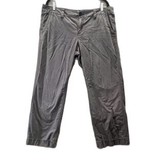 Gap Gray Chino Straight 14 Petite 100% Cotton